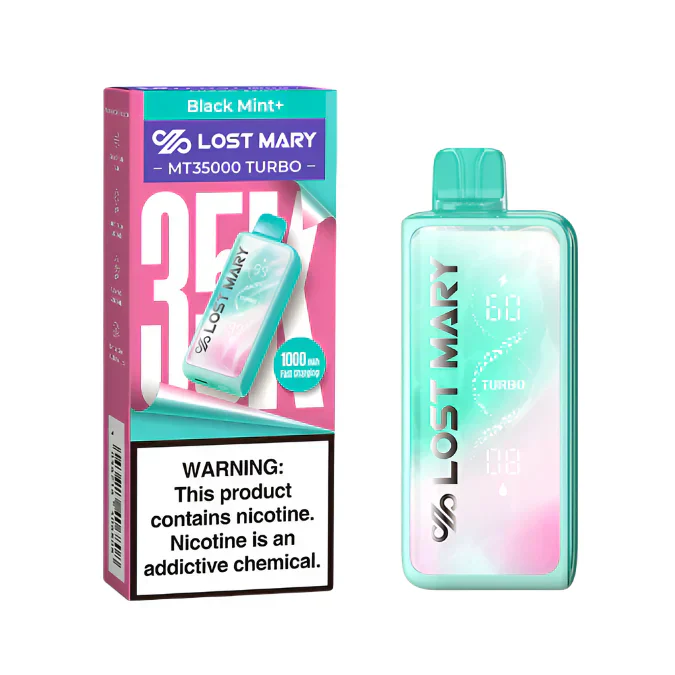 Black Mint+ Lost Mary MT35000 Turbo Vape