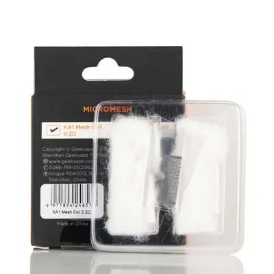 Geekvape Zeus X Micromesh Coil 0.2 and Cotton